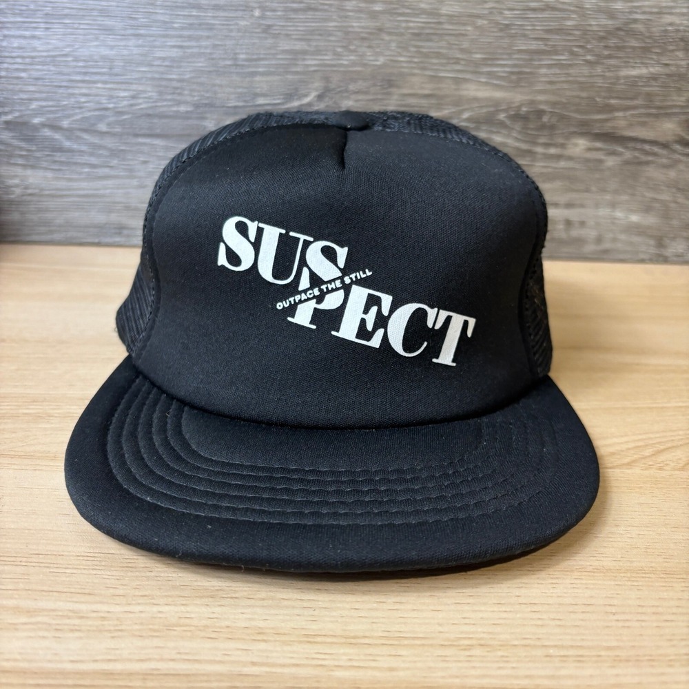 Suspect Hat Cap Snap Back Black Trucker Outpace The Still Adjustable